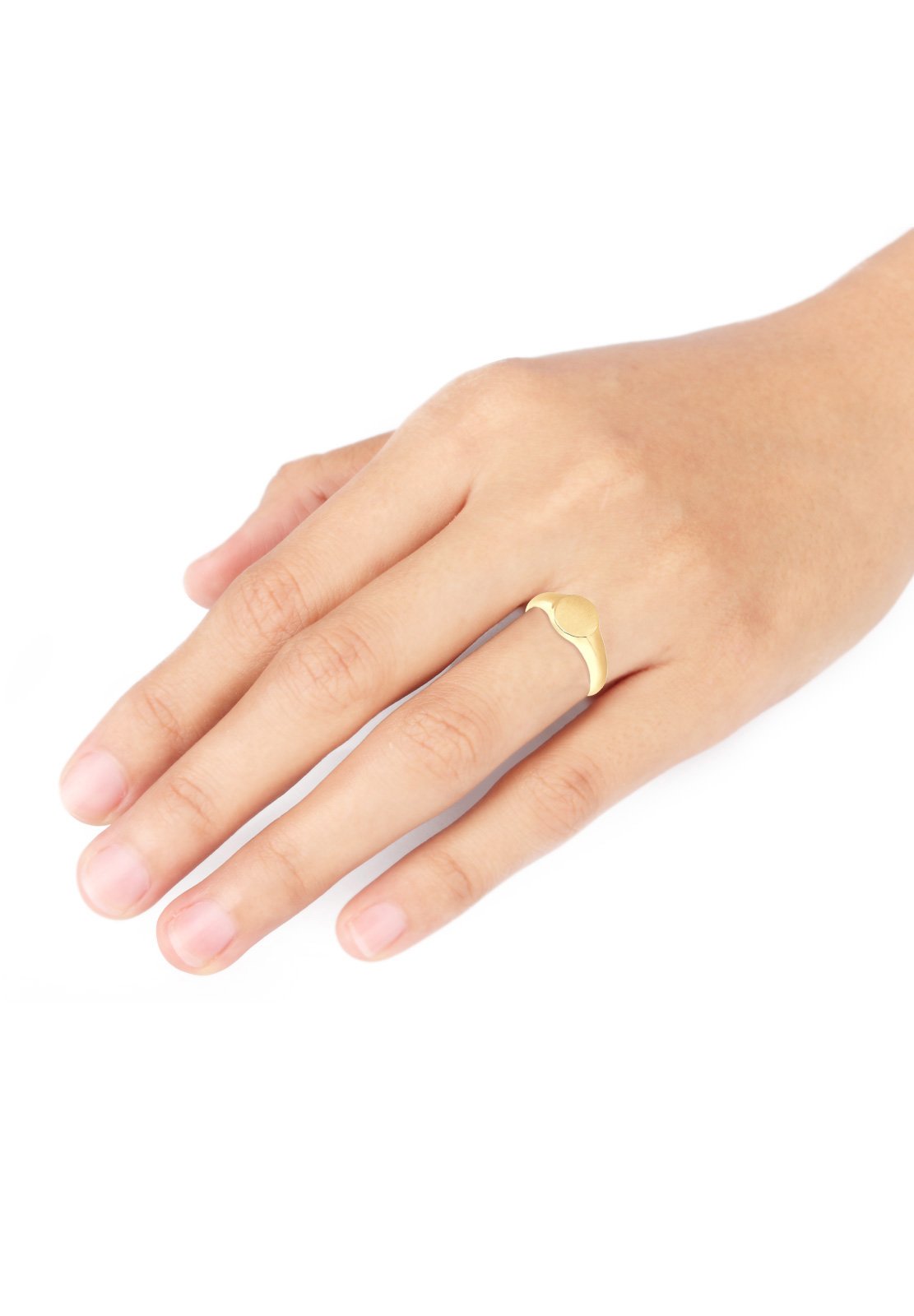 Elli Ring Damen Siegelring Matt Trend in 925 Sterling Silber