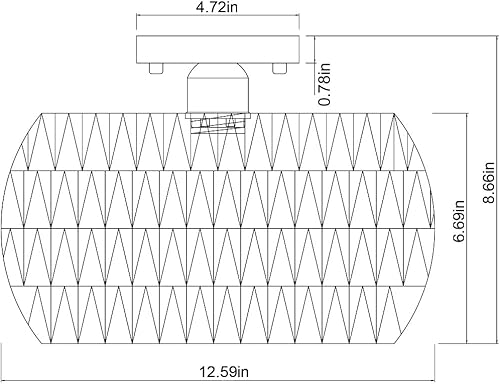 Miniatura 2 de T&A TALENT AND ART Lámpara de techo semiempotrada, hecha a mano de ratán tejida a mano, lámpara de techo con pantalla de tambor, lámpara bohemia