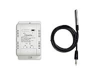 Vista 2 de Tuya Smart WiFi 16A - Módulo de sensor de temperatura y humedad con control de consumo de energía, control remoto inalámbrico Bluetooth