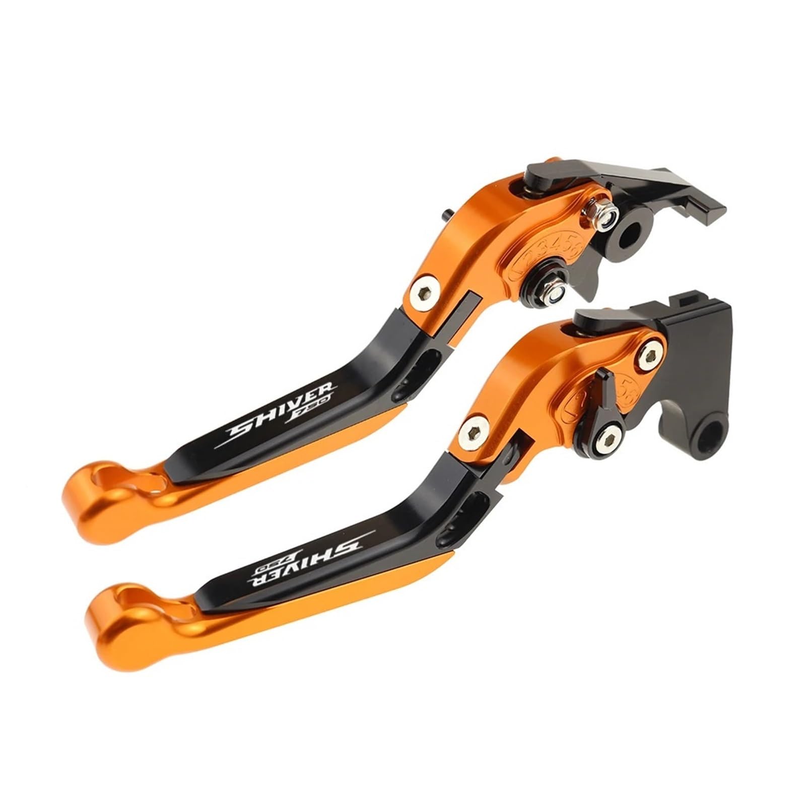 Jghfdws 24 Motorcycle Brake Clutch Lever Set For Shiver750 Motorcycle Folding Extendable Brake Clutch Levers