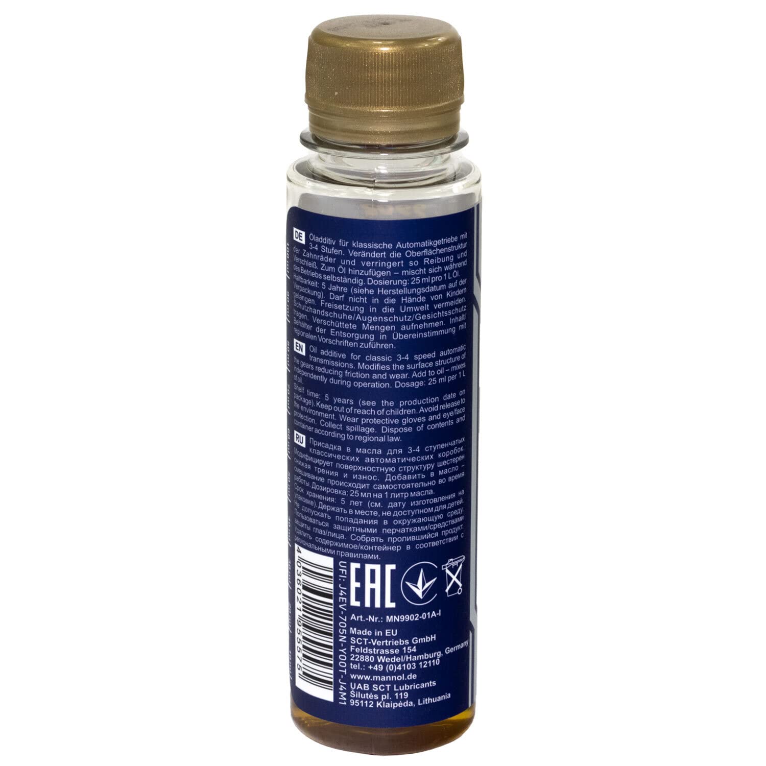 MANNOL Getriebeöl-Additiv – Verschleißschutz Für Automatikgetriebe, 2x100 Ml