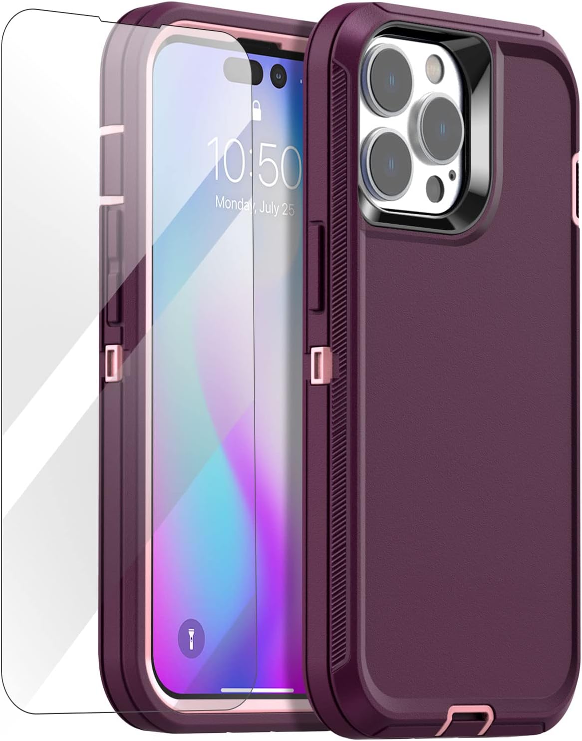 AICase for iPhone 14 Pro Max Case(6.7") with Glass Screen Protector, Heavy Duty Drop Protection Full Body Rugged Shockproof/Dust Proof Military Protective Tough Durable for iPhone 14 Pro Max 6.7"_7