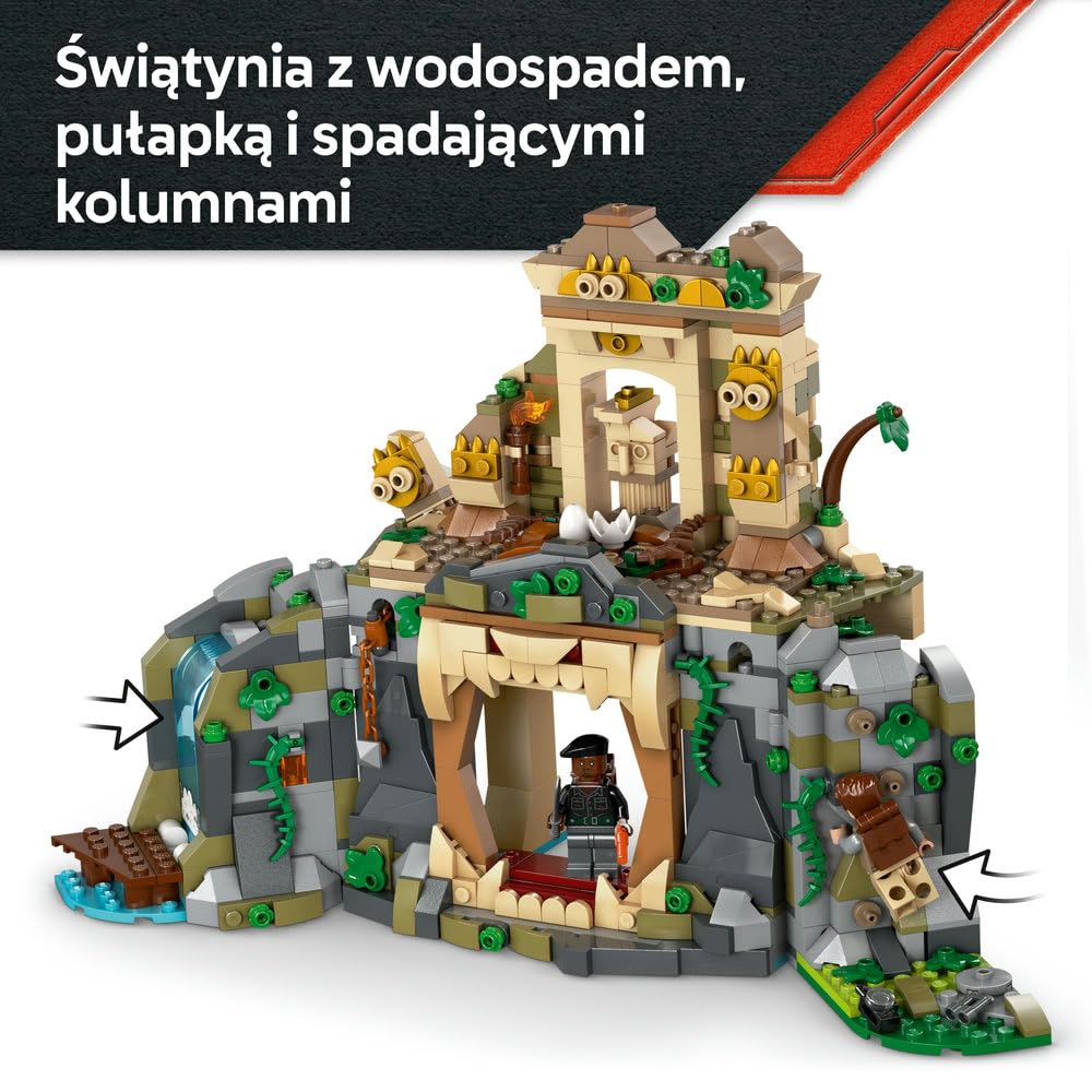 LEGO Jurassic World Powietrzna misja z kecalkoatlem i spinozaurem, figurki dinozaurów, interaktywna zabawka dla dziecka, zestaw dla 8-latka, pomysł na prezent dla chłopca i dziewczynki 76976