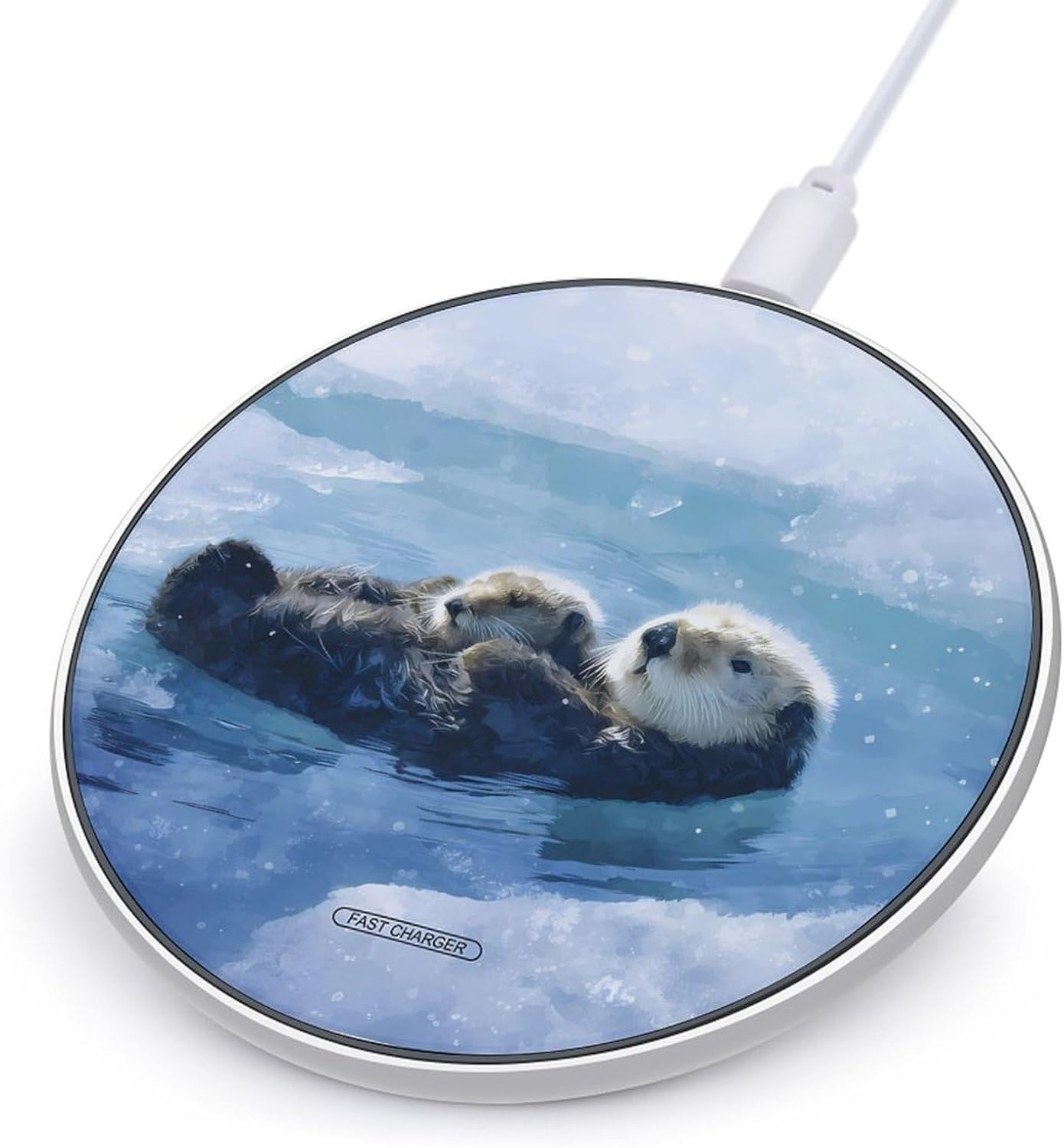 Sea Otter Floating Portable Phone Charger Charging Station Pad 10W