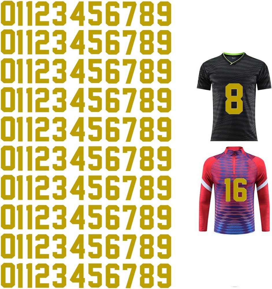 110 Pcs Iron on Numbers, Heat Transfer Numbers 0 to 9 Jersey Numbers for Sports Shirts Team Uniform for Soccer Basketball Football Baseball 8 Inch (White)