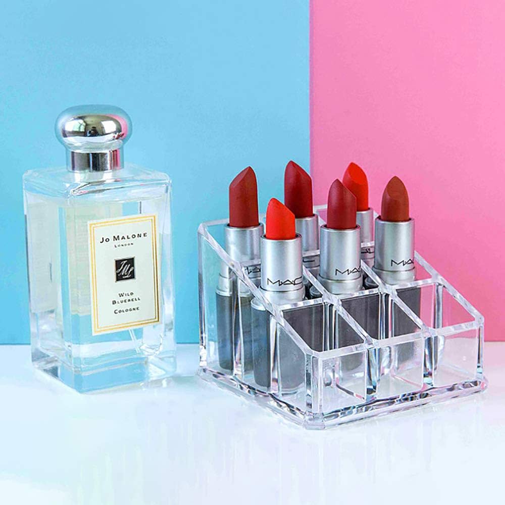 Amazon.co.jp: 口紅収納ボックス 9本 アクリル製 リップ収納