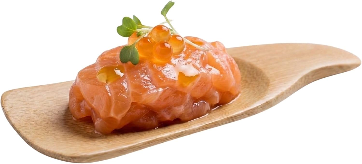 4 Inch x 1.5 Inch Bamboo Tasting Spoons, 100 Carved Wooden Taster Spoon - Mini, Two In One, Natural Bamboo Bamboo Scoops, For Weddings Or Parties - Restaurantware