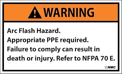 NMC WGA17AP Arc Flash Label,