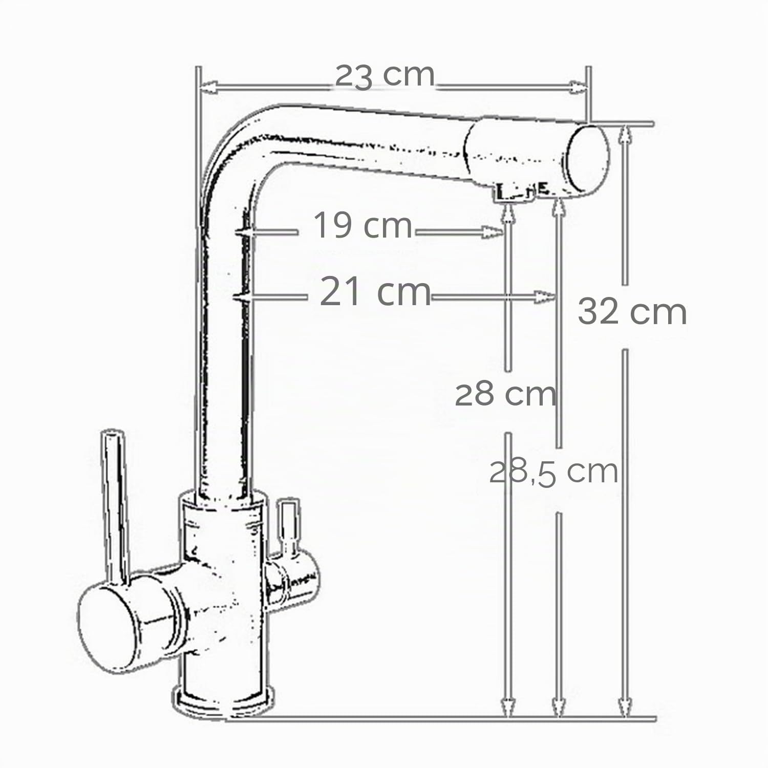 Rubinetto da cucina 3 vie,Miscelatore Cucina Girevole a 360°,3 in 1 Rubinetteria Cucina,Rubinetto di lavello Cucina con 2 uscite,Rubinetteria Cucina Acciaio Inox (Beige)