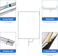 Vista 2 de Selens Bandera reflectora de luz de 18 x 24 pulgadas con marco, cubierta 5 en 1 y difusor dorado y plateado, negro y blanco para iluminación