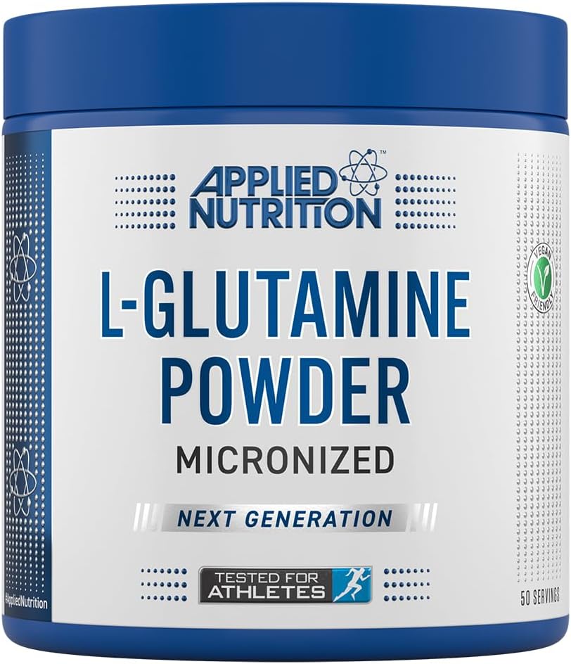 L Glutamine Powder - Amino Acid, Muscle Strength & Recovery, Boosts Immune System, Unflavoured (250g - 50 Servings)