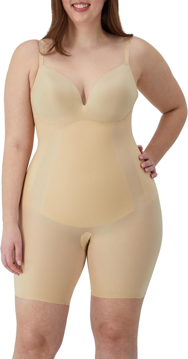 Maidenform Womens All-in-one With Built-in Bra Shapewear Dms089