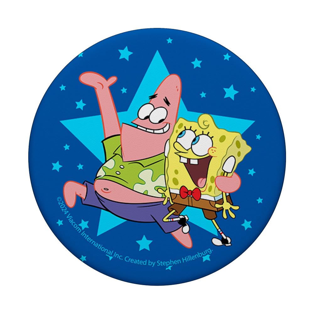 The Patrick Star Show Patrick & SpongeBob Best Buds PopSockets Swappable PopGrip, Black - Image 3