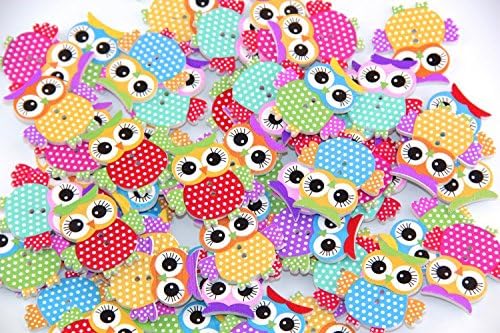 RayLineDo 150 x Mixed Colours 2 Hole Round 6mm Sew Craft Plastic DIY Buttons