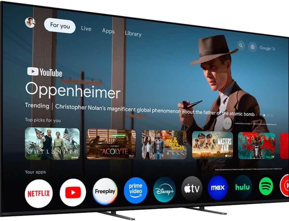 Sony 55 Inch Class BRAVIA 5 Series 4K Mini LED UHD Smart Google TV - XR Processor - Dolby Vision - 120Hz - HDMI Cable + Streaming Bundle + 12 Month CPS Warranty