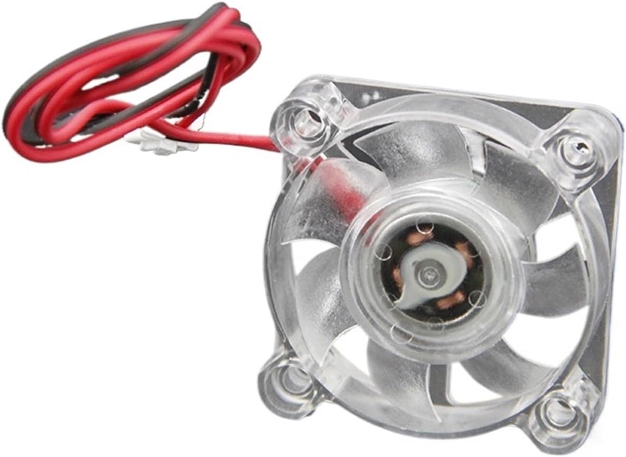 4010 40x40x10mm Hydraulic Bearing 2pin 5v 12v 24v Cooling Fan Transparent LED Iight Emitting(4010 12V 3pcs)