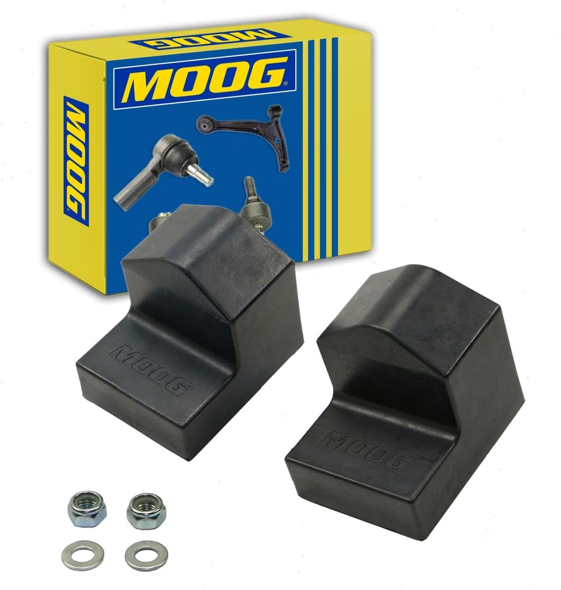 Front Lower Suspension Control Arm Bumper compatible with GMC Sierra 2500 HD 6.0L 6.6L V8 2001-2010