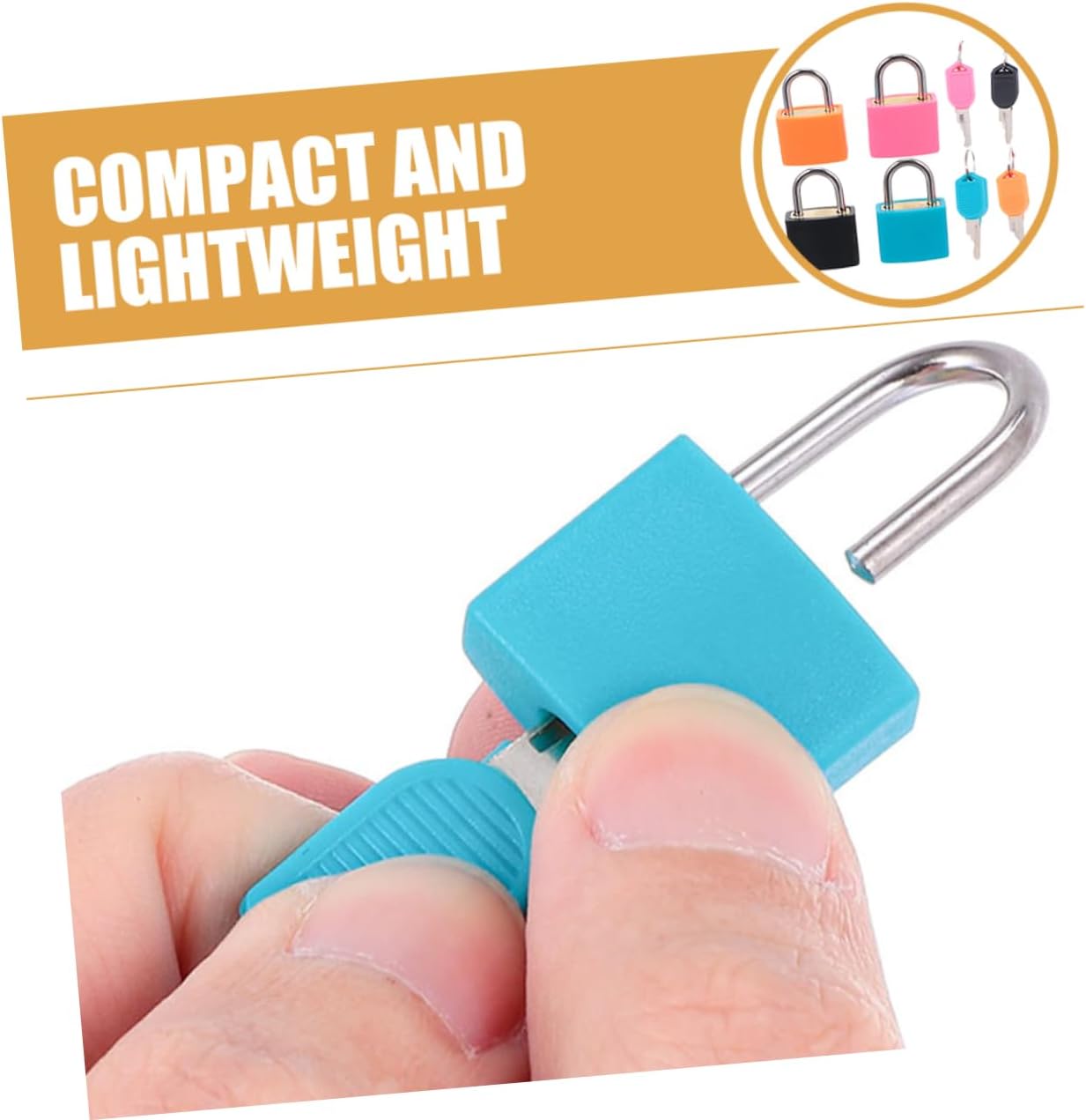20pcs Padlock Compact Keyed Locks for Locker Drawer Backpack and More Sturdy and Lightweight Design