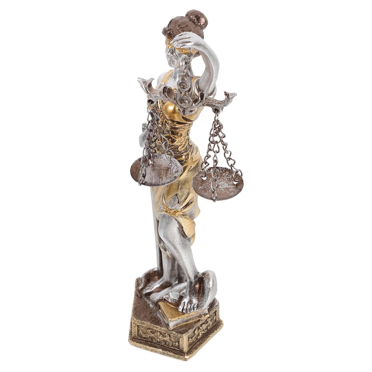 Gatuida Lady Justice Statue Aus Harz Griechische Göttin Der Gerechtigkeit Skulptur Für Bürodekoration Und Anwaltskanzlei 7.28X2.36X1.77 Zoll Dekofigur Der Justitia Mit Maßstäben