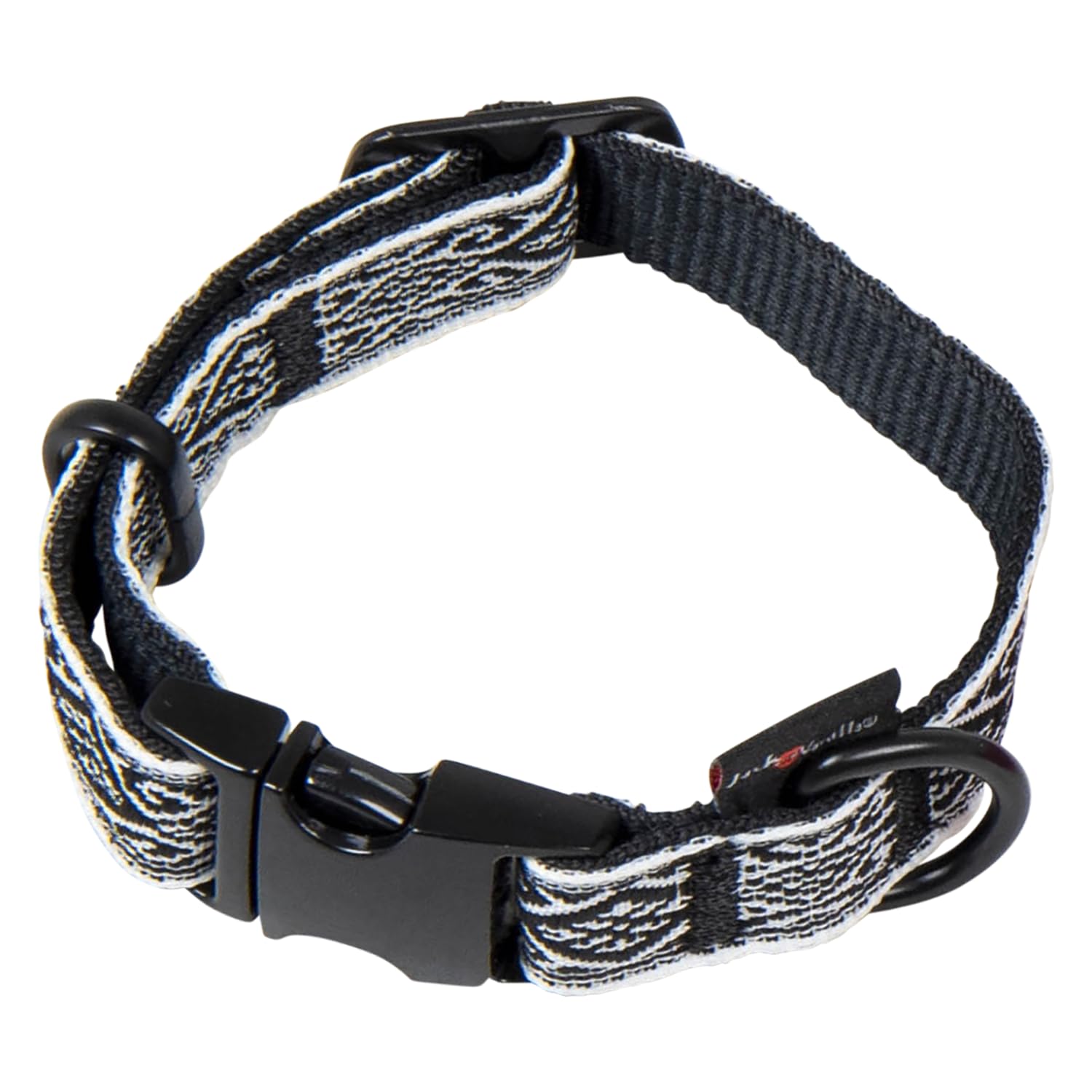 JACK AND VANILLA, Ibiza Dog Collar, Black, Size 15 mm x 24-35 cm