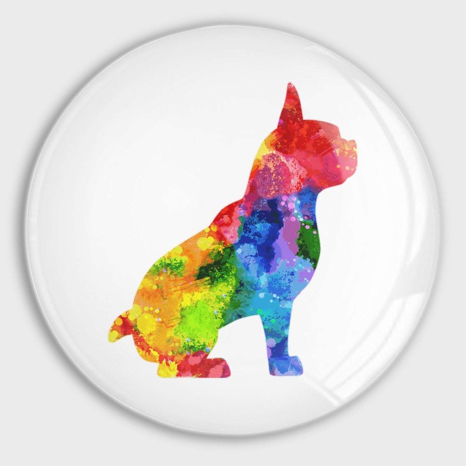 Aimants de bureau puissants anti-glisse - Set de 4 magnets bouledogue pour frigo