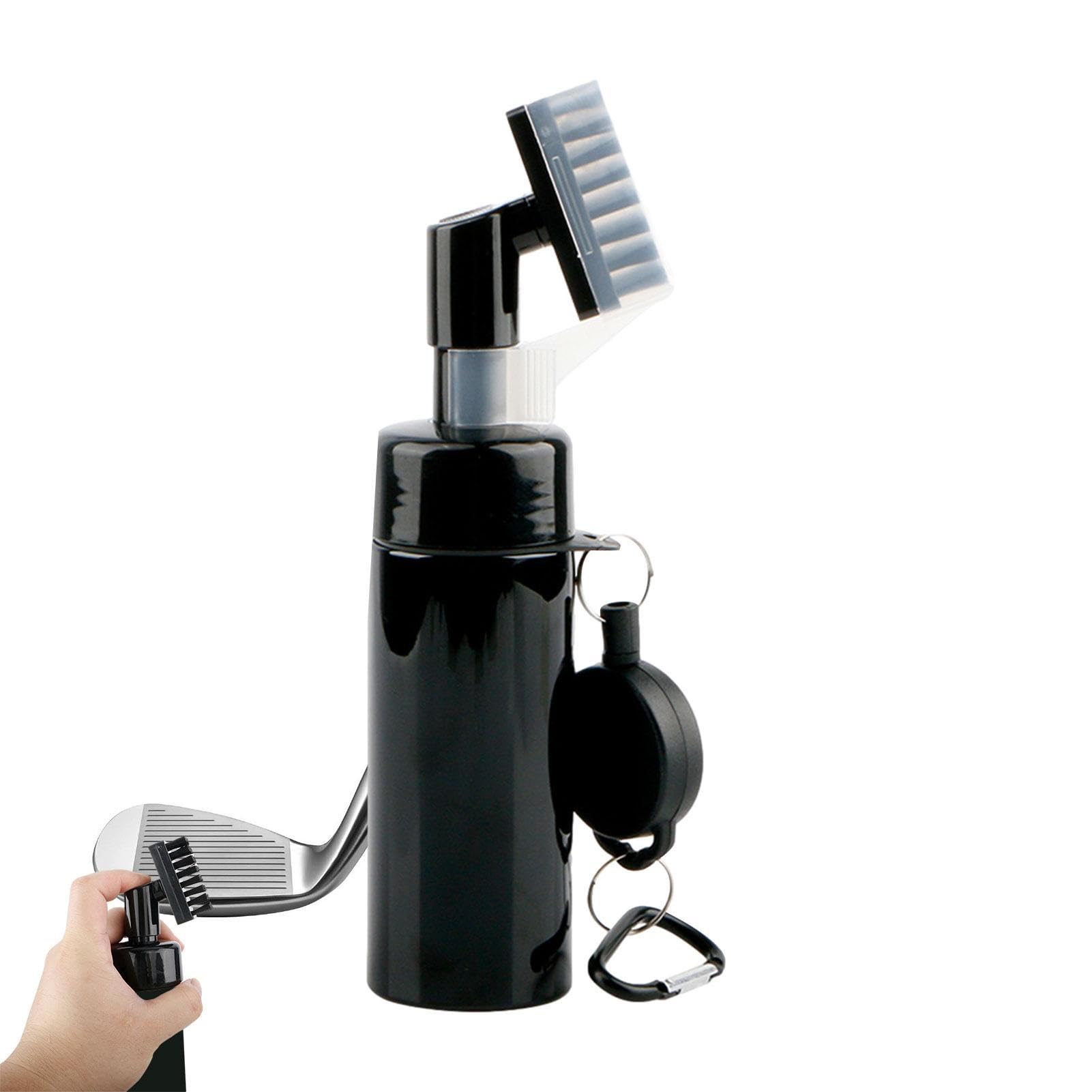 Rianpesn Brush for Golf Clubs | Water Dispenser | Convenient Groove Cleaner, Large Capacity, Effective, Retractable Lanyard, Portable