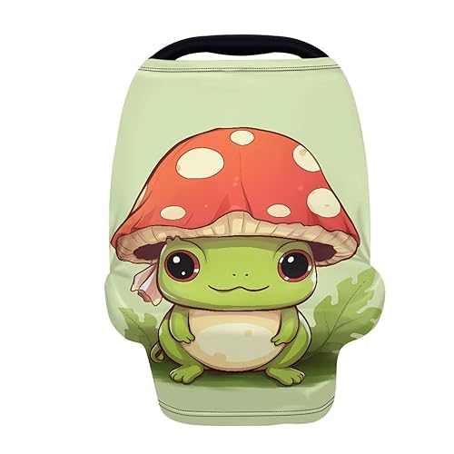 Miniatura 29 de Forchrinse Funda de asiento de coche de leopardo beige para bebés suave transpirable lactancia lactancia cubierta elástica infantil asiento de coche