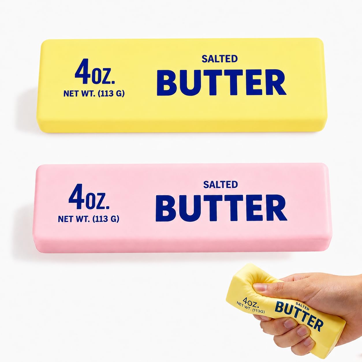 Photo 1 of ***BOTH ITEMS ARE RIPPED*** 2PCS Butter Squishy, Slow Rising Squishy Toys, Buter Squishy, Squishy Toy, Squeeze Realistic Butter Stick Soft Squeeze Toys, Stress Relief Squishy Fidget Toys