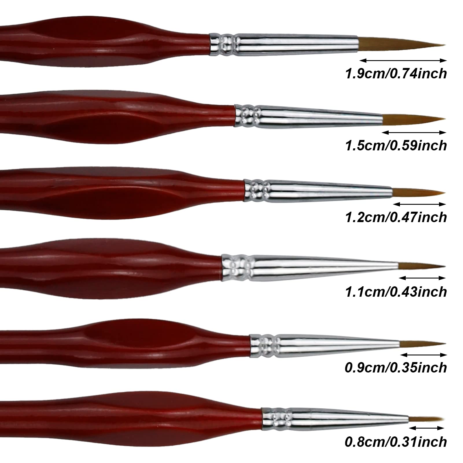 AIEX 9 Pièces Kit de Peinture Aquarelle Miniature - Pinceau, Peinture
