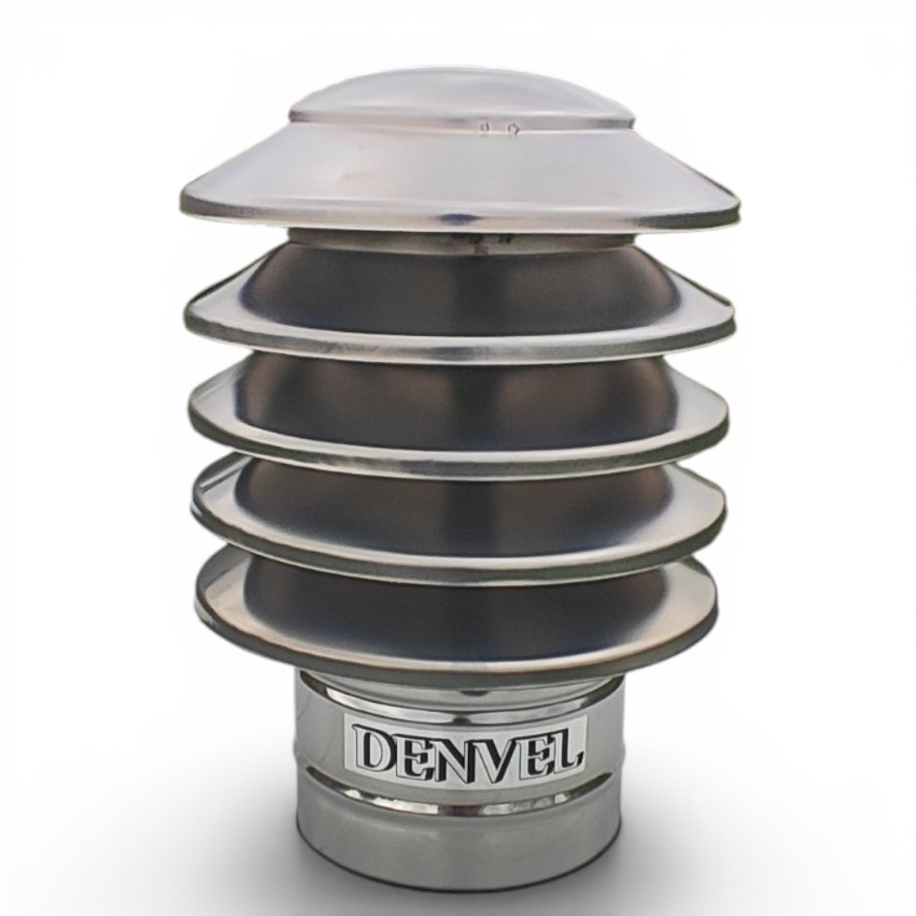 120 mm Chimney Cowl Anti Down Draught, Stainless Steel, Cap, Vent, Top, Rain and Snow Protector, Cover for Flue Pipe