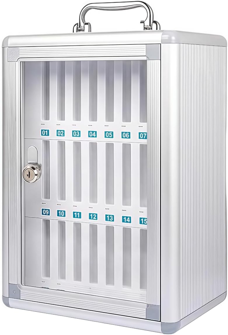 PANCY スマホ収納ボックス ロッカー 可視化管理 多機種対応 壁掛け 置き型 ベル記入可能 オフィス 会社 学校 研究室 工場