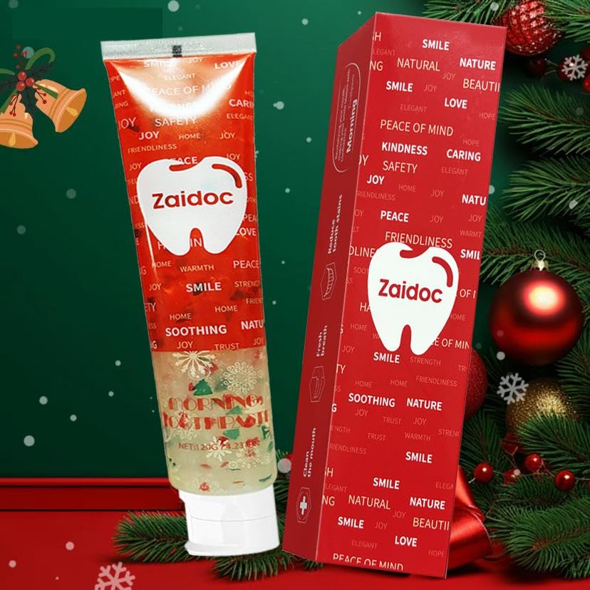 Image of 2-Pack Festive Toothpaste for Holidays, Triple Action Formula, Cleaning, Freshening & Enamel Repair, 4.23 oz*2
