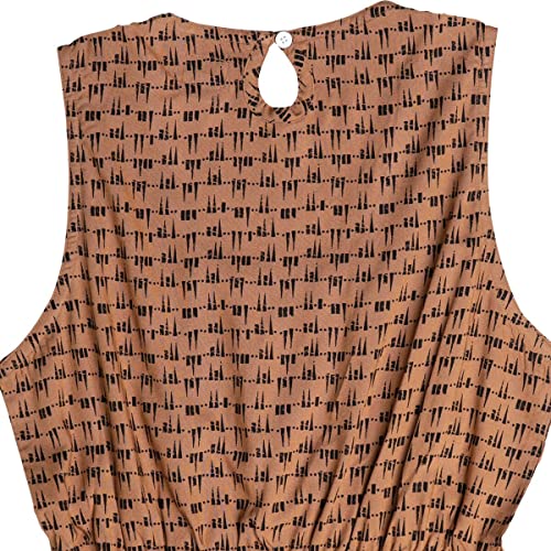 Kavu Simone Sleeveless V Neck Dress With Pockets - Jagged Terrain - Xs #TOP3