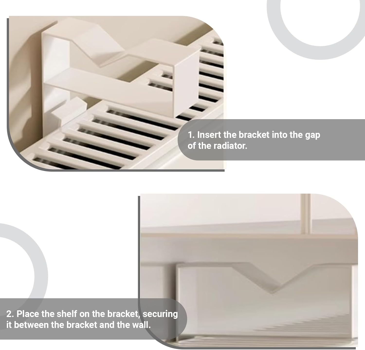 Radiator Covers White,Over Radiator Shelf Maximize Space, Featuring guardrails, Strong Load-Bearing Capacity, Widened countertop,for Living Room, Bedroom, Hallway.(39.4in)