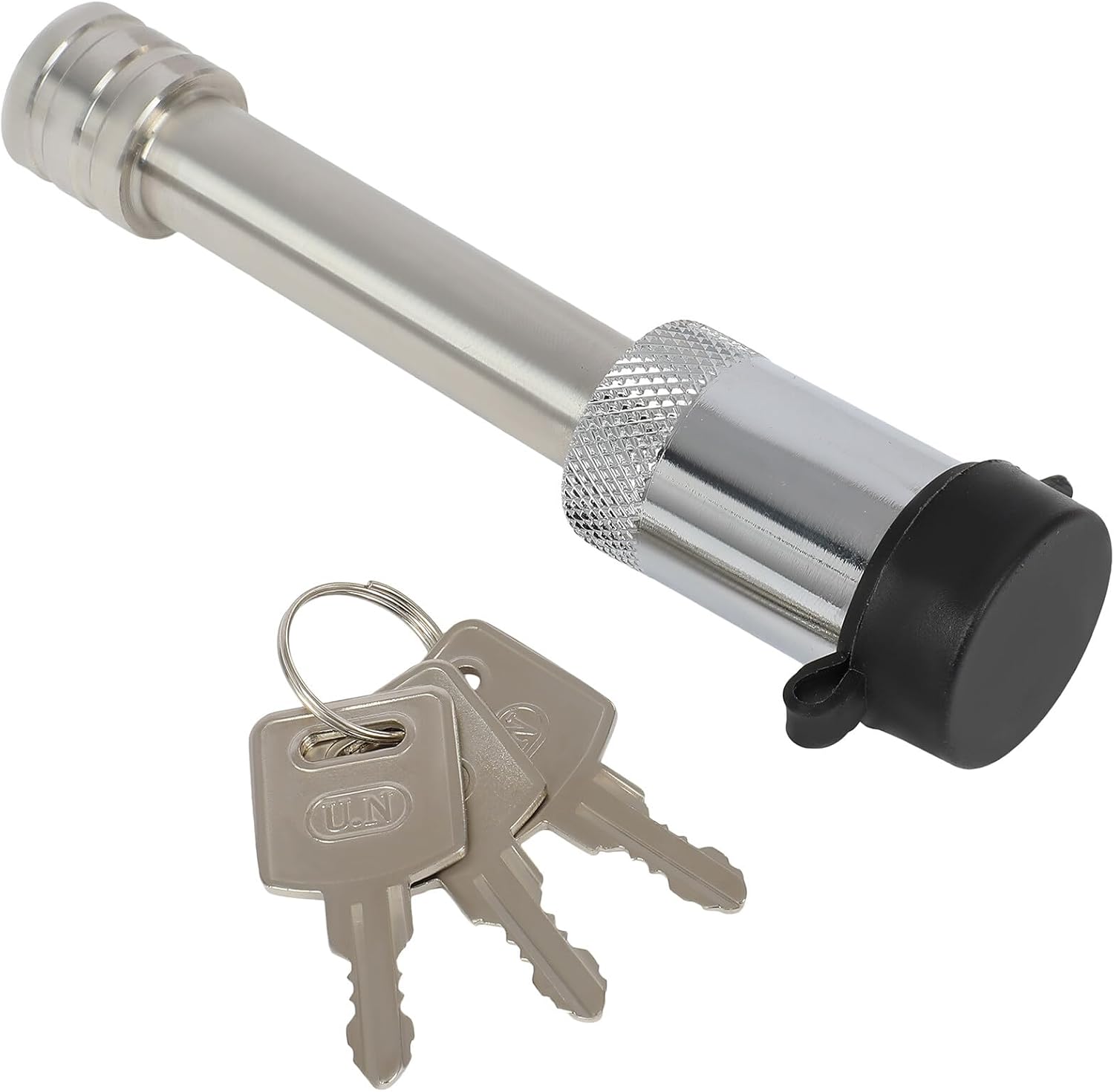 Adjustable Trailer Hitch-Heavy Duty Aluminum Tow Hitches with 10-Inch Drop/Rise for Truck 12000 LBS GTW - Weatherproof Double Anti-Theft Locking Hitch Pins with Anti-Theft Pins Locks fit 2-In Receiver