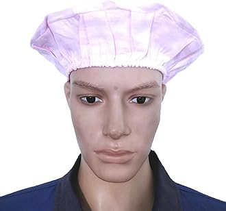 Trance Cotton Washable & Reusable Head Cap | Multipurpose Head Cover cap for Kitchen Cooking, House Cleaning, Garden & Farms | Food & Processing Industries, Hotels Hygiene Caps (Pack of 2, Light Pink)