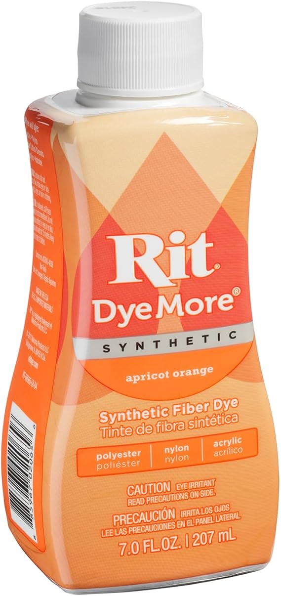 Rit DyeMore Liquid Dye, Apricot Orange 7 Fl Oz (Pack of 1)
