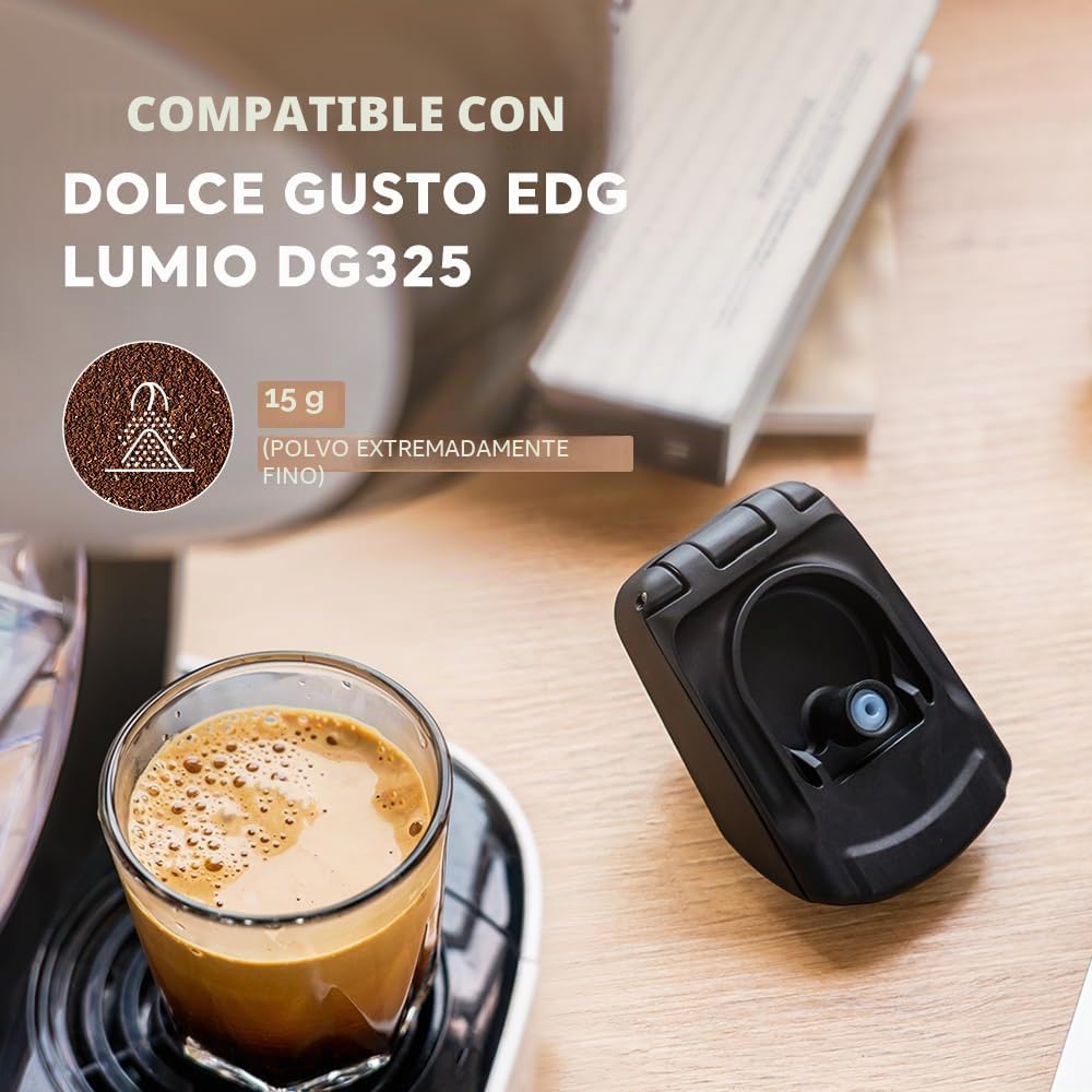 Adaptador de cápsulas de café BENFUCHEN, compatible solo con Dolce Gusto LUMIO EDG325, Soporte convertidor de café molido, compatible con LUMIO-EDG325