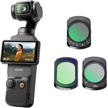 DJI Osmo Pocket 3 Bundle with Filter 3 Set + Tripod Vlog Camera 4K