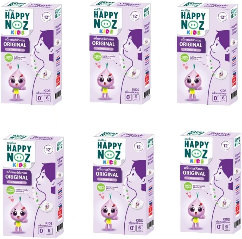 Organic Air Freshener – Organic Onion Stickers for Air – Premium Deodorizing Sheets with Shallot, Eucalyptus, Lavender & Peppermint – Ideal for Kids & Adults (6 Box 36 Pcs)