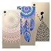Produktbild Yokata [3 Packs] Sony Xperia XA1 Hülle Silikon Transparent Durchsichtig Handyhülle Schutzhülle TPU Dünn Slim Kratzfest mit Motiv - Mandala + Feder + Mädchen und Schmetterling