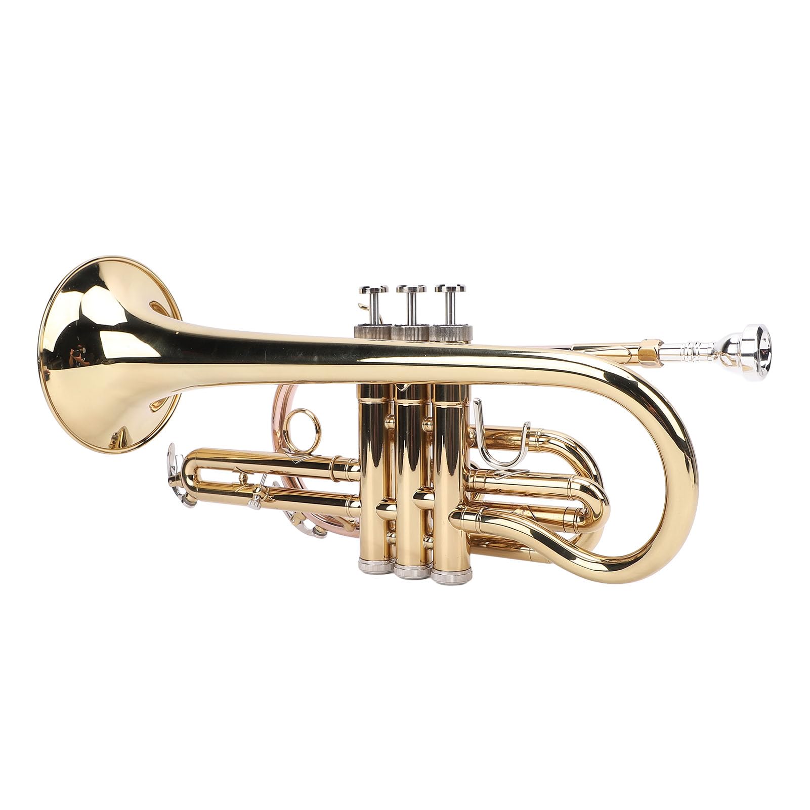Set Tromba in Sib, Strumento Orchestrale Professionale Gold Standard per Principianti con Custodia Antiurto