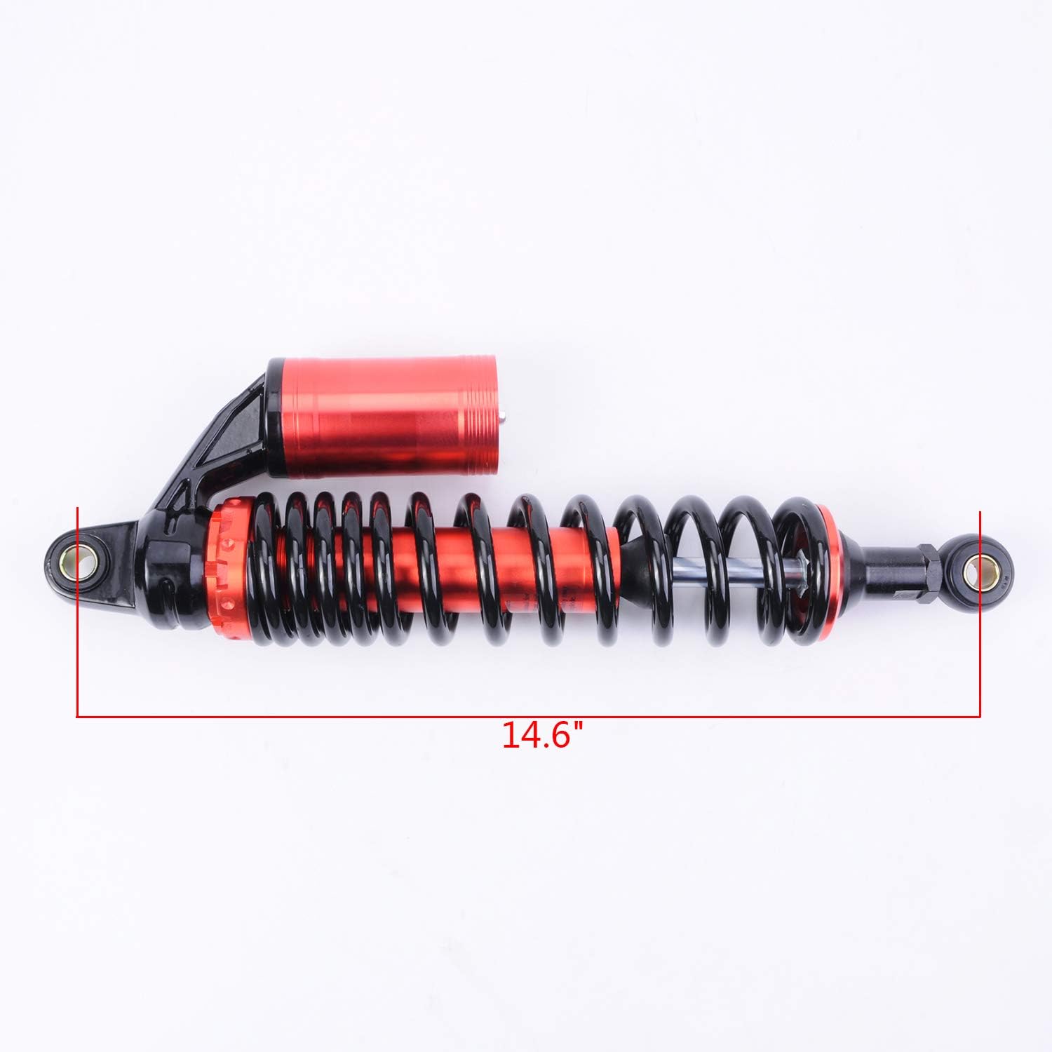 Liquor Pair Shock Absorbers 370MM 14.6 inch for Motorcycle Replacement Round Ends After Market Fit for Scooter ATV Go Kart Quad Dirt Sport Bikes