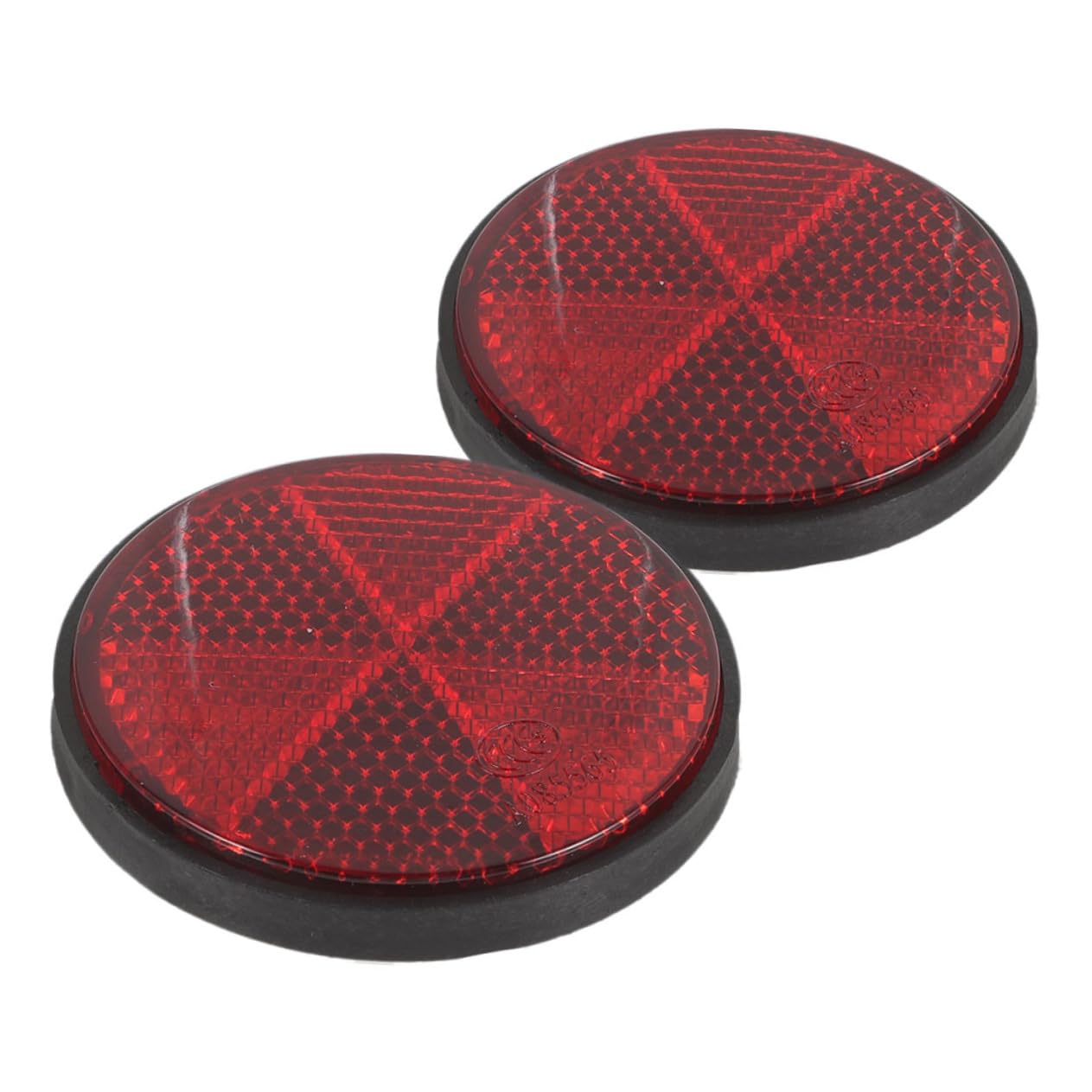 PRETYZOOM 2Pcs High Visibility Round Bicycle Reflectors Easy Install Safety Reflectors for Night Riding Compatible Reflective Discs for Bikes and Motorcycles Enhanced Safety Night