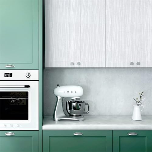 Miniatura 7 de Wallpaper Peel and Stick White Stripe Waterproof Removable Self Adhesive Wallpaper Modern Decorative Wall Covering Vinyl PVC Furniture Stickers