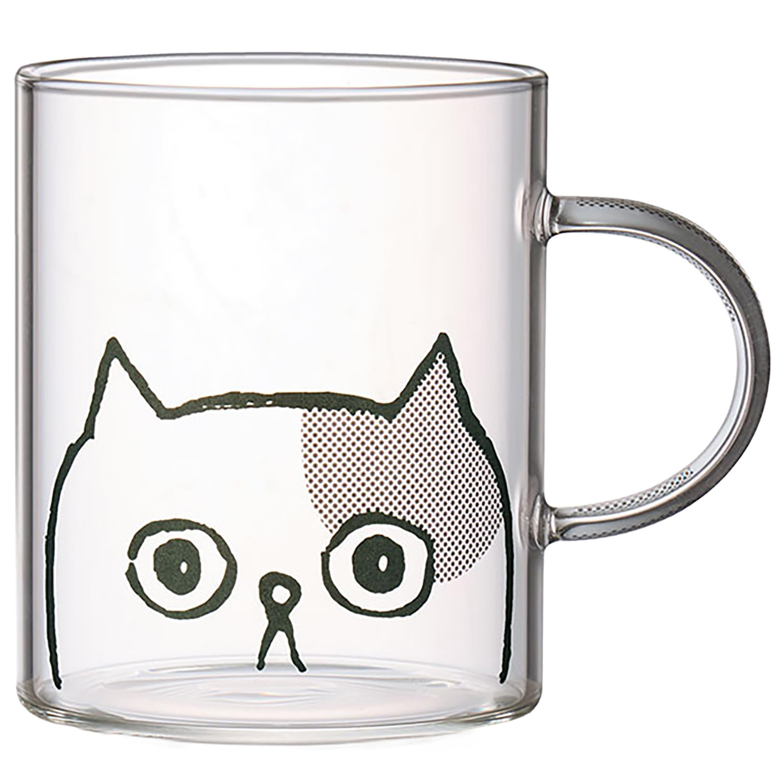 Amazon.co.jp: 大塚硝子 「 にゃんこず 」 マグカップ 耐熱ガラス 約