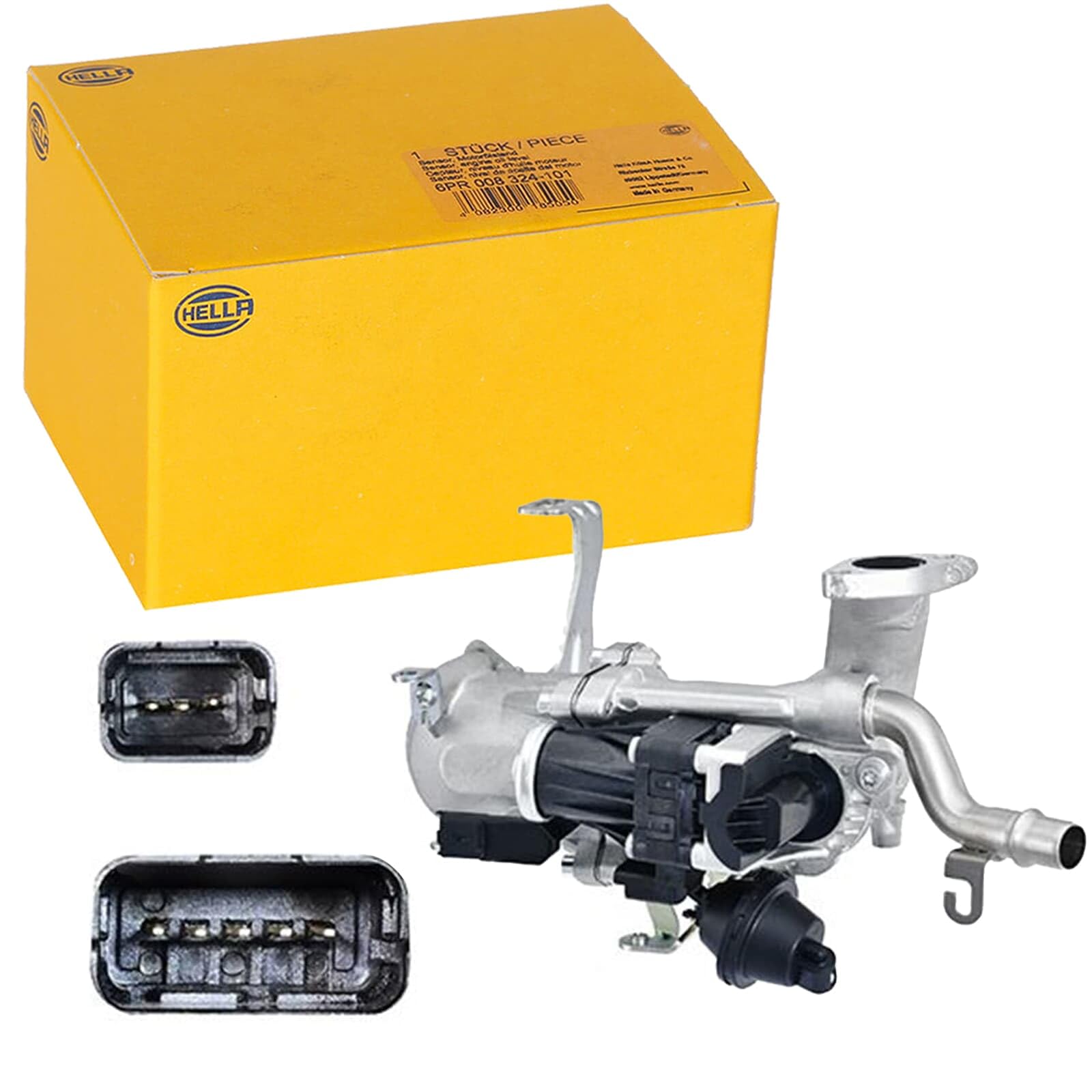 HELLA 6NU 010 171-181 Válvula EGR - electroneumático - con juntas/con radiator EGR