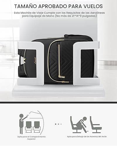 Miniatura 8 de LOVEVOOK Mochila acolchada para laptop con estilo para mujer bolsa de trabajo para computadora bolsa de libros Impresión de leopardo Mochilas de