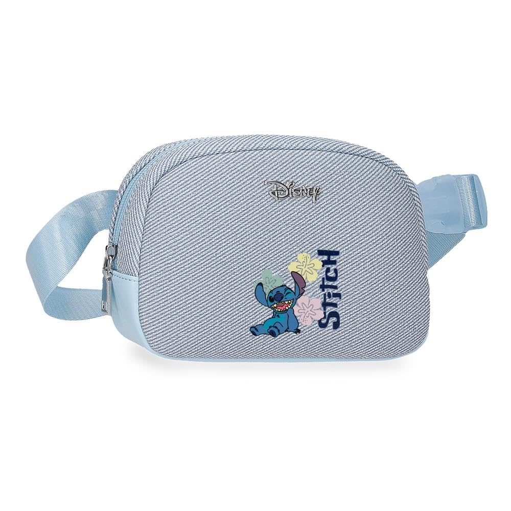 Joumma Disney Tiki Stitch Denim Waist Bag 19x13x5.5 cm PU and Polyester