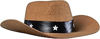 Vista 5 de Disfraz de sombrero vaquero Rubies para mascotas, M / L, Marrón